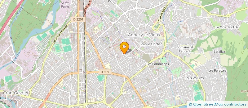 localisation de l'entreprise ASSOC GESTIONNAIRE CODERPA HAUTE SAVOIE à ANNECY
