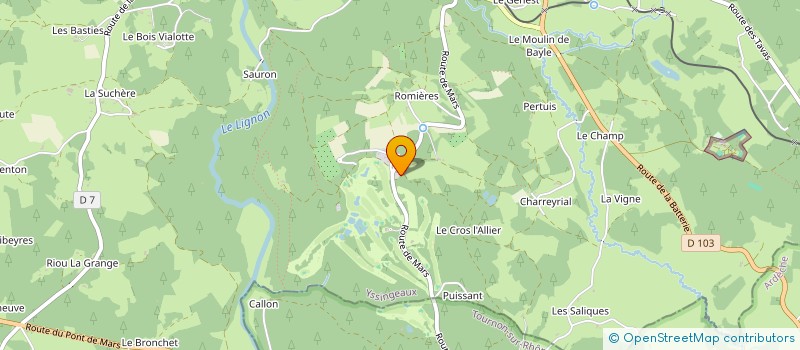 localisation de l'entreprise ASSOC GOLF CLUB DU CHAMBON SUR LIGNON à LE CHAMBON-SUR-LIGNON