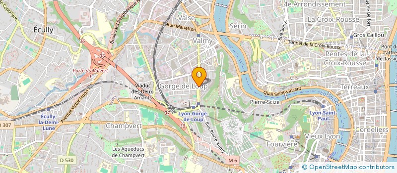 localisation de l'entreprise ASSOC GORGE DE LOUP TRANS à LYON