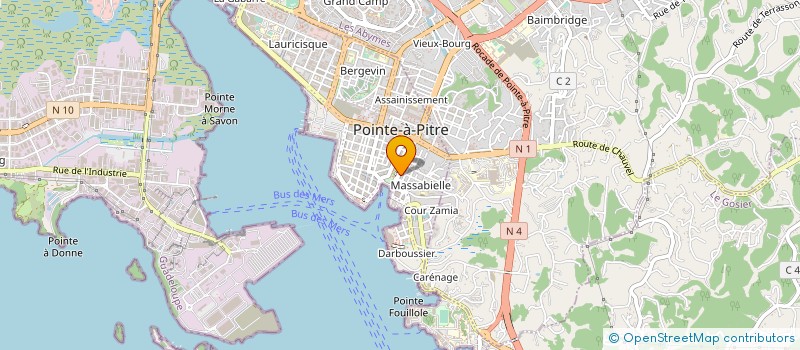 localisation de l'entreprise ASSOC GPENNE GITES DE FRANCE à POINTE-A-PITRE