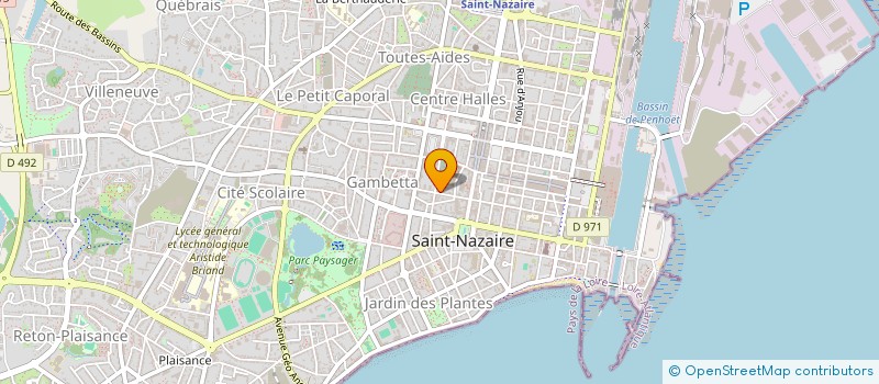 localisation de l'entreprise ASSOC GRAC JEUNE PUBLIC GRAND OUEST à SAINT-NAZAIRE