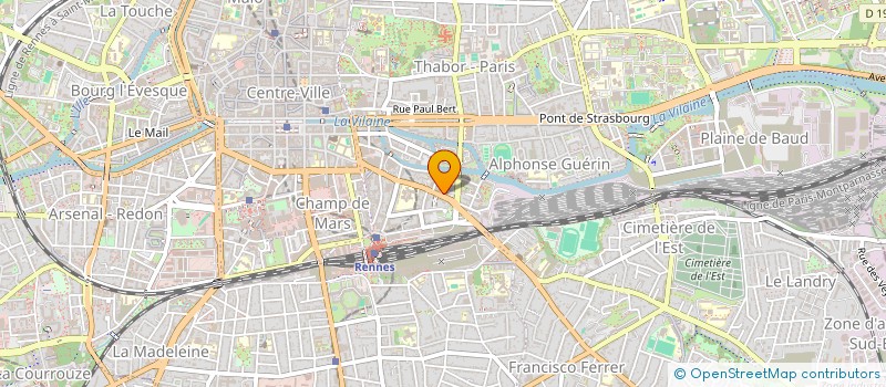 localisation de l'entreprise ASSOC GROUPE DES JEUNES MUSICIENS DE BRETAGNE  RENNES