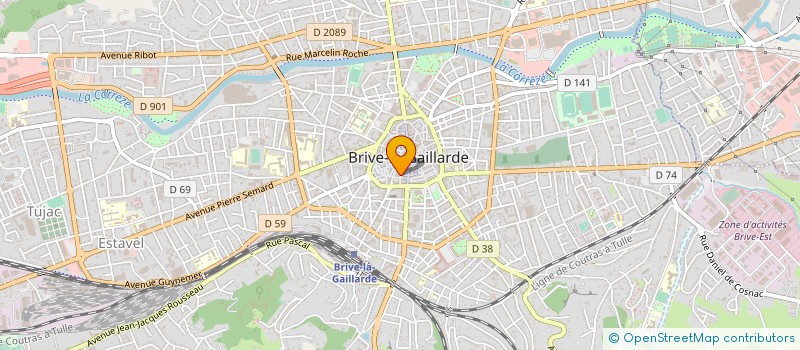 localisation de l'entreprise ASSOC GROUPEMENT RECHERCHE ECHOGRAPHIE à BRIVE-LA-GAILLARDE