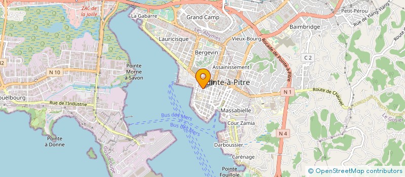 localisation de l'entreprise ASSOC GUADEL AIDE FAMILILLES ALLOCATAIRE à POINTE A PITRE