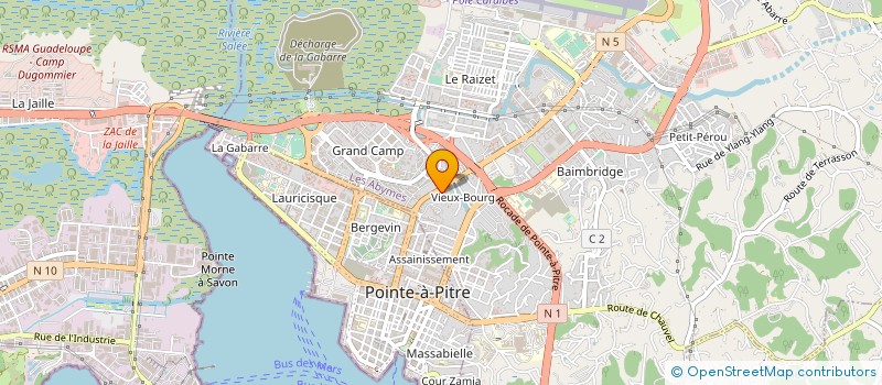 localisation de l'entreprise ASSOC GUADEL DEVELOP AMELIORAT HABITAT à LES ABYMES