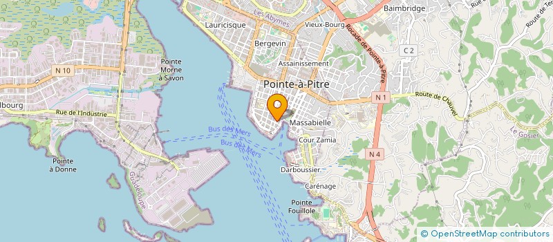 localisation de l'entreprise ASSOC GUADELOUPE SAINT JOHN PERSE à POINTE-A-PITRE
