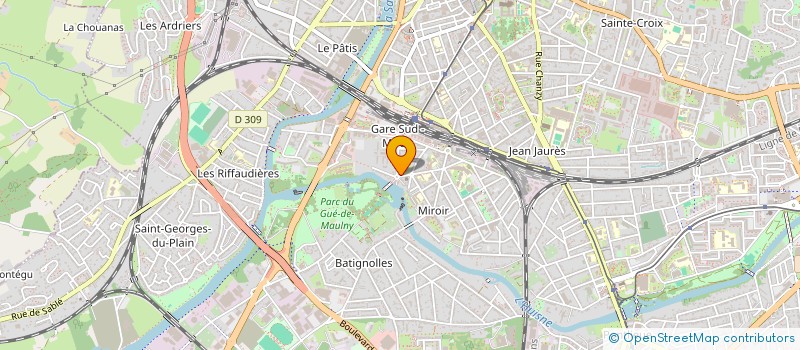 localisation de l'entreprise ASSOC GUE DE MAULNY COMMUNICATION  LE MANS