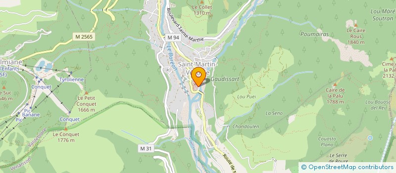 localisation de l'entreprise ASSOC GUIDES ACCOMPAGNATEUR ALPES MERID  ROQUEBILLIERE