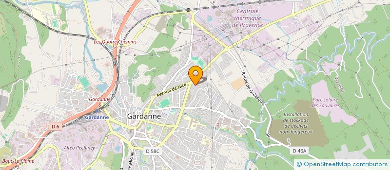 localisation de l'entreprise ASSOC GYM ET KINESI  GARDANNE