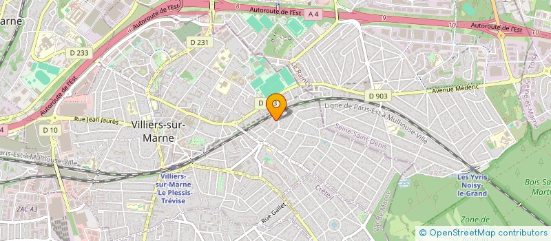 localisation de l'entreprise ASSOC GYM VOLONTAIRE SECT VILLIERS M à VILLIERS-SUR-MARNE