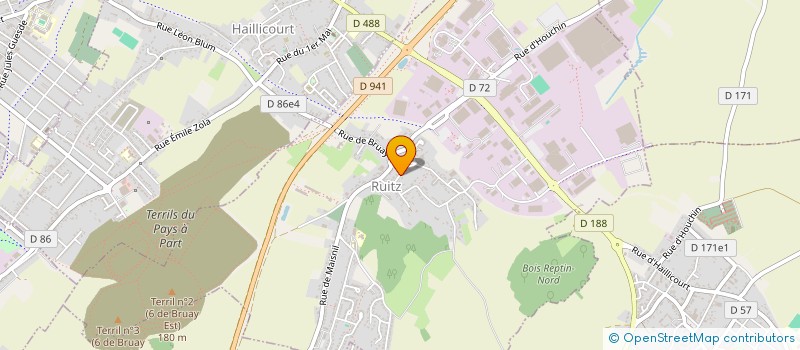 localisation de l'entreprise ASSOC GYMNASTIQUE FEMININE DE RUITZ  RUITZ