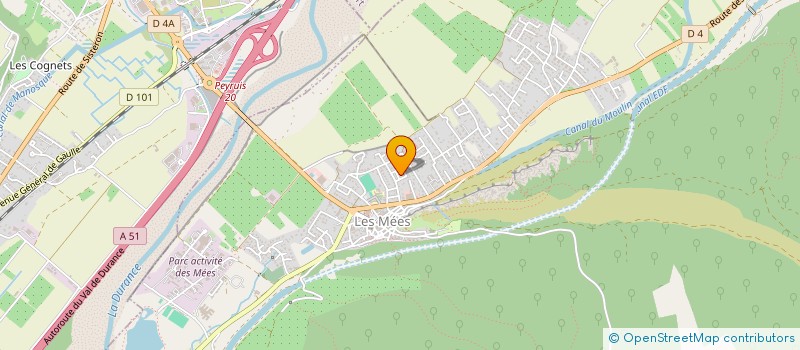 localisation de l'entreprise ASSOC GYMNASTIQUE VILLE DES MEES à LES MEES