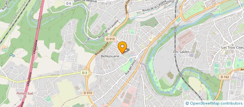 localisation de l'entreprise ASSOC GYMNASTIQUE VOLONTAIRE à POITIERS