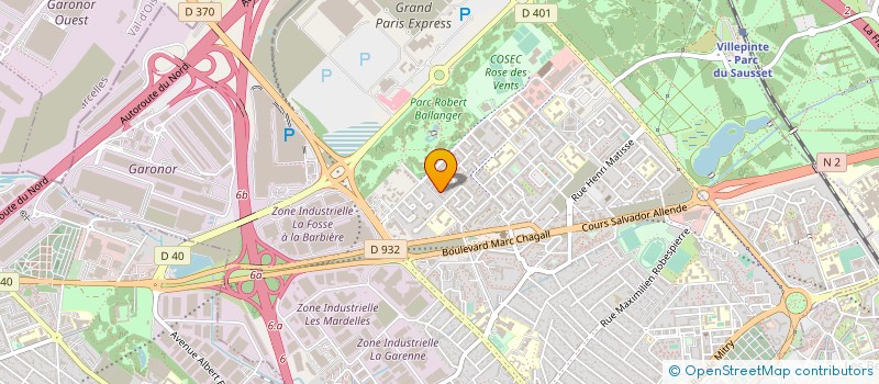 localisation de l'entreprise ASSOC GYMNASTIQUE VOLONTAIRE à AULNAY-SOUS-BOIS