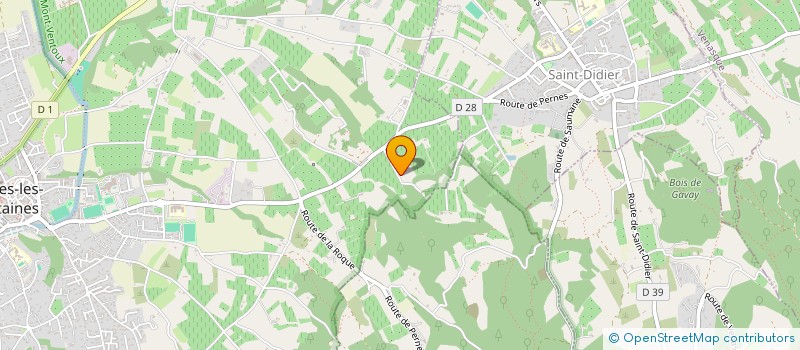 localisation de l'entreprise ASSOC GYMNASTIQUE VOLONTAIRE à PERNES-LES-FONTAINES