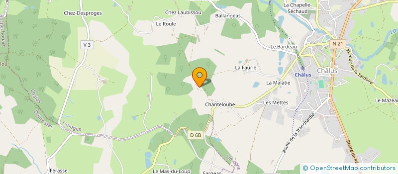 localisation de l'entreprise ASSOC GYMNASTIQUE VOLONTAIRE DOURNAZAC  DOURNAZAC