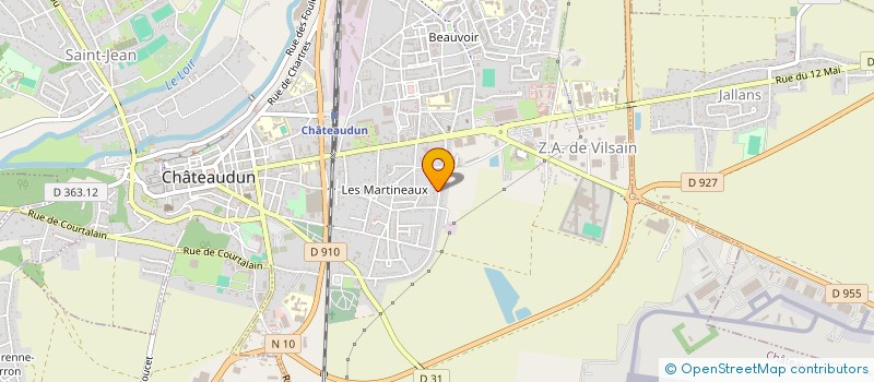 localisation de l'entreprise ASSOC GYMNIQUE INDEPEND RECREATIVE à CHATEAUDUN