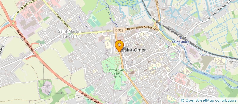 localisation de l'entreprise ASSOC HABITANTS DE LA CASERNE DELEBARRE  SAINT-OMER