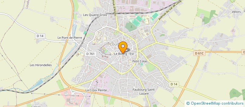 localisation de l'entreprise ASSOC HALTE GARDERIE PARENTALE  LOUDUN