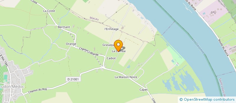 localisation de l'entreprise ASSOC HIPPIQUE DE HAUT GILET à LUDON-MEDOC