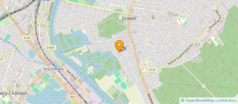 localisation de l'entreprise ASSOC HM ESPOIR DE LA JEUNESSE CONGOLAISE à DRAVEIL