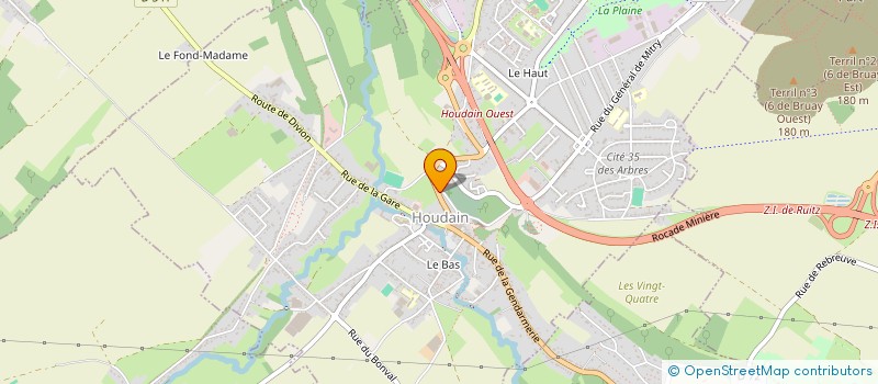 localisation de l'entreprise ASSOC HOUDINOISE CATHOLIQUE  HOUDAIN