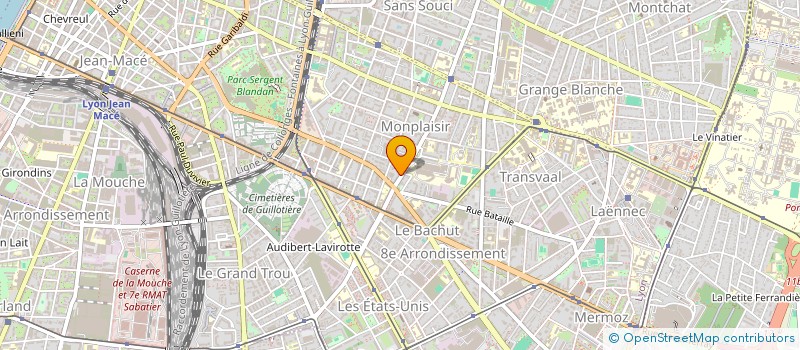 localisation de l'entreprise ASSOC HUMANITAIRE FRANCO-BURKINABE KONGODIANA  LYON