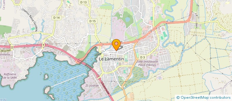 localisation de l'entreprise ASSOC HUMANITAIRE SECOURS D'EN HAUT à LE LAMENTIN