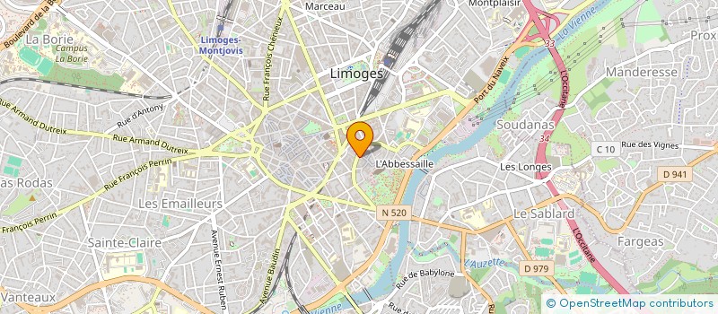 localisation de l'entreprise ASSOC HV AMIS PARTI SOCIALISTE à LIMOGES