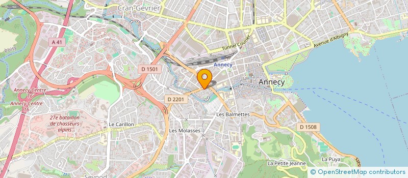 localisation de l'entreprise ASSOC HYSAE ANIMATION à ANNECY