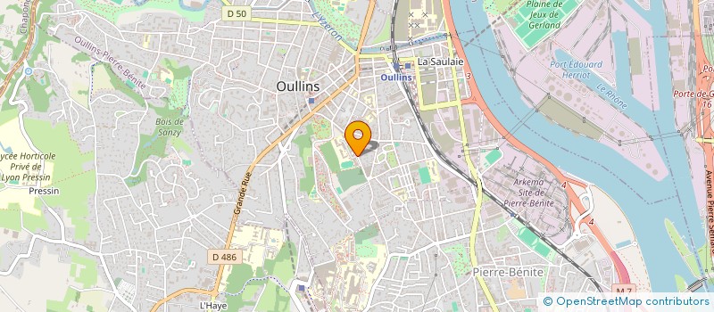 localisation de l'entreprise ASSOC IMM DE ST THOMAS D AQUIN  OULLINS-PIERRE-BENITE