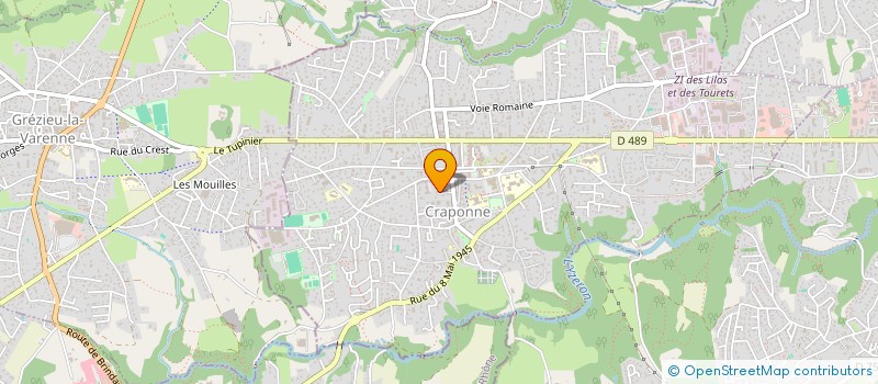 localisation de l'entreprise ASSOC IMMOB DE CRAPONNE à CRAPONNE