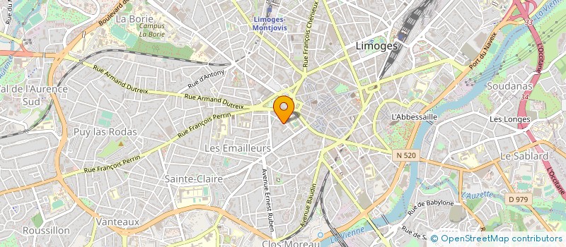localisation de l'entreprise ASSOC IMMOBILIERE ARGENTIERS à LIMOGES