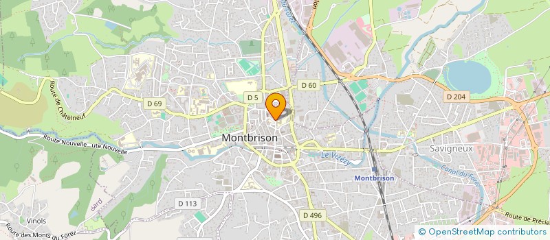 localisation de l'entreprise ASSOC IMMOBILIERE DE LA VALLEE DU VIZERY  MONTBRISON