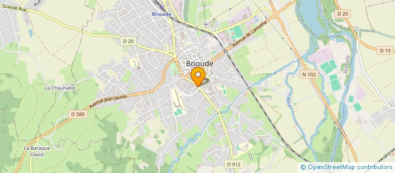 localisation de l'entreprise ASSOC INFIRMIERS LIBERAUX AUVERGNE  BRIOUDE