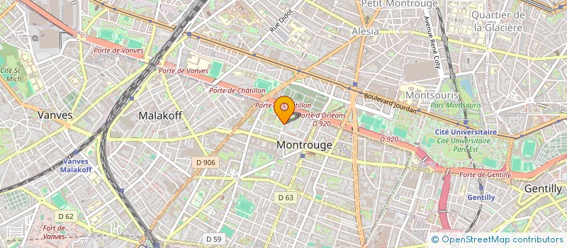 localisation de l'entreprise ASSOC INSER'TOIT 93  MONTROUGE