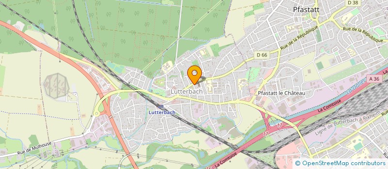 localisation de l'entreprise ASSOC INSERTION SOCIALE EMPLOI FORMATION à LUTTERBACH
