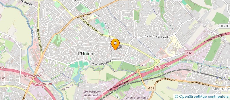 localisation de l'entreprise ASSOC INTER DEVEL DANSE MUSIQ N E TOULOU à ST JEAN