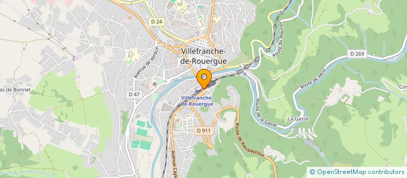 localisation de l'entreprise ASSOC INTER SERVI MEDIC DU TRAVAIL  VILLEFRANCHE-DE-ROUERGUE