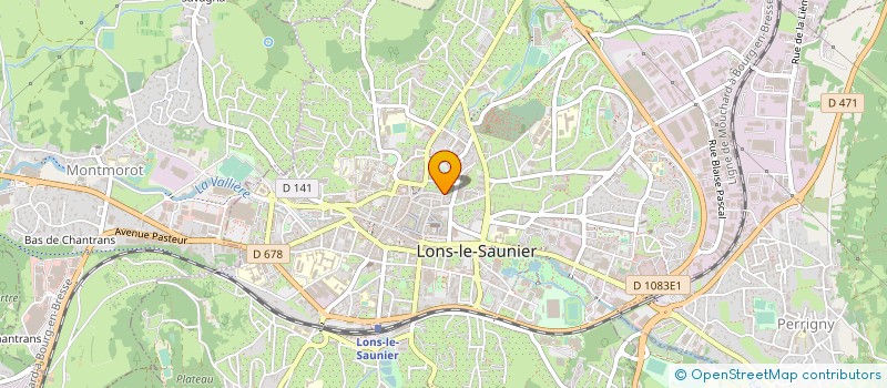 localisation de l'entreprise ASSOC INTERCOMMUNALE DE REINSERTION à LONS-LE-SAUNIER