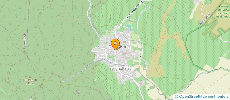 localisation de l'entreprise ASSOC INTERCOMMUNALE  SPORTS ET LOISIRS  ORSCHWIHR