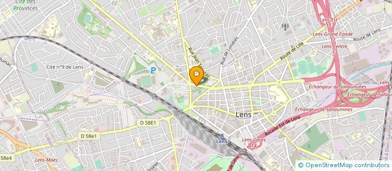 localisation de l'entreprise ASSOC INTERCONSUL ARTOIS DOUAISIS à LENS