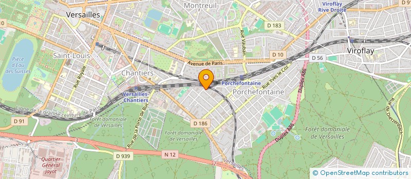 localisation de l'entreprise ASSOC INTERDEPART POUR DIFFUSION INFORMA à VERSAILLES