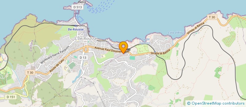 localisation de l'entreprise ASSOC INTERMEDIAIRE DE BALAGNE à L'ILE ROUSSE