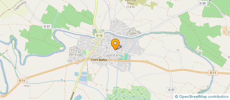 localisation de l'entreprise ASSOC INTERMEDIAIRE STEFI  CAPESTANG