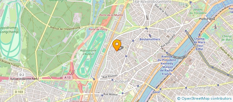 localisation de l'entreprise ASSOC INTERNATIONALE BOXE EDUCATIVE  PARIS