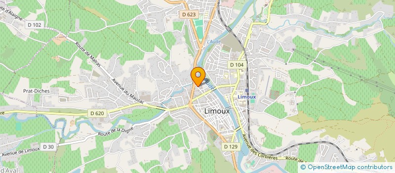 localisation de l'entreprise ASSOC INTERP BLANQUETTE LIMOUX  LIMOUX