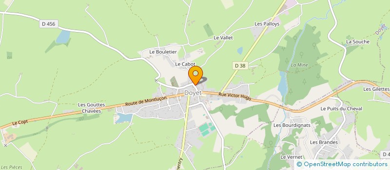 localisation de l'entreprise ASSOC INTERPAROISSIALE ST PIERRE  DOYET