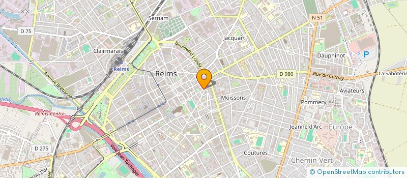 localisation de l'entreprise ASSOC INTERPRO FORMAT CONTINUE à REIMS
