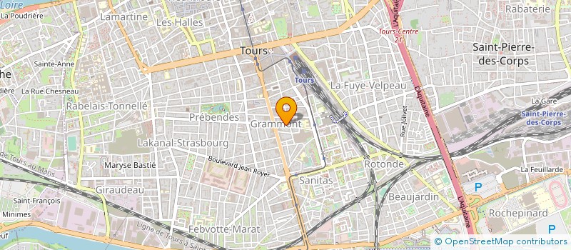 localisation de l'entreprise ASSOC INTERPROF PARIS TOURS FORMATION à TOURS